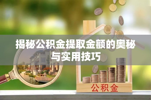 乌海揭秘公积金提取金额的奥秘与实用技巧