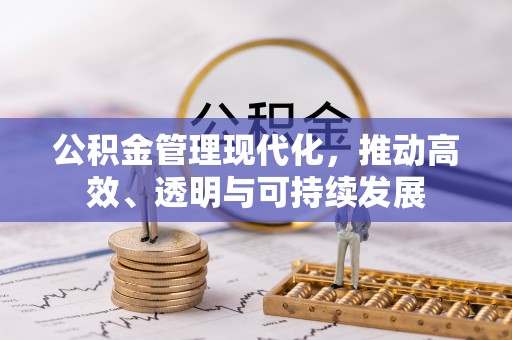 乌海公积金管理现代化，推动高效、透明与可持续发展
