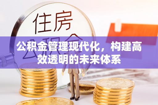 乌海公积金管理现代化，构建高效透明的未来体系