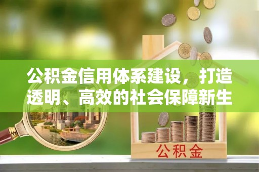 乌海公积金信用体系建设，打造透明、高效的社会保障新生态