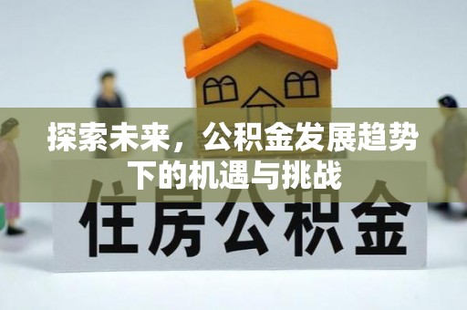 乌海探索未来，公积金发展趋势下的机遇与挑战