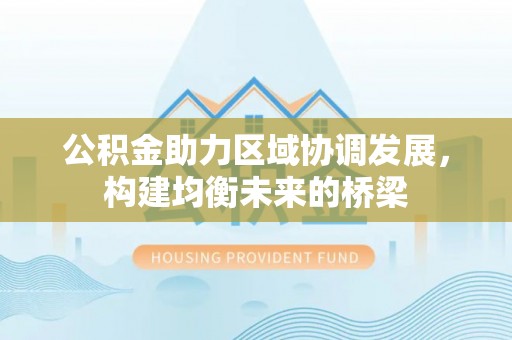 乌海公积金助力区域协调发展，构建均衡未来的桥梁