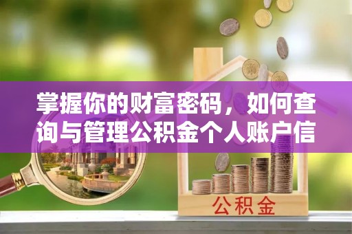 乌海掌握你的财富密码，如何查询与管理公积金个人账户信息