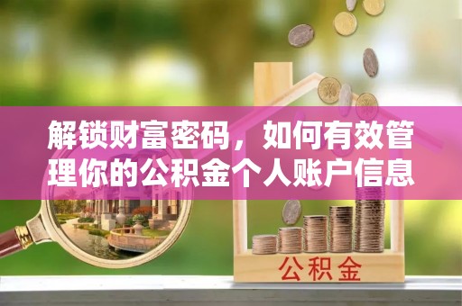 乌海解锁财富密码，如何有效管理你的公积金个人账户信息