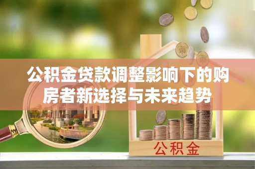 乌海公积金贷款调整影响下的购房者新选择与未来趋势