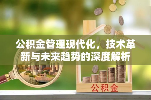 乌海公积金管理现代化，技术革新与未来趋势的深度解析